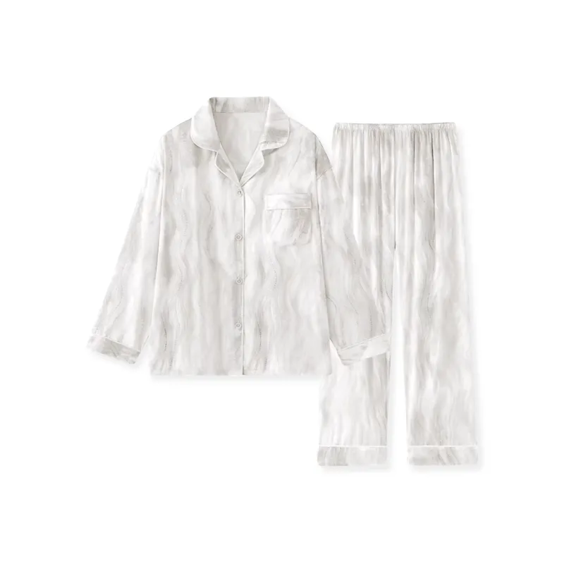 WANANNI Pajama Set Unisex Iridescent White-0