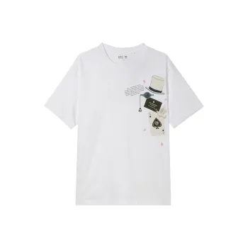 UNIQLO Detective Conan Co branded T Shirts Unisex White