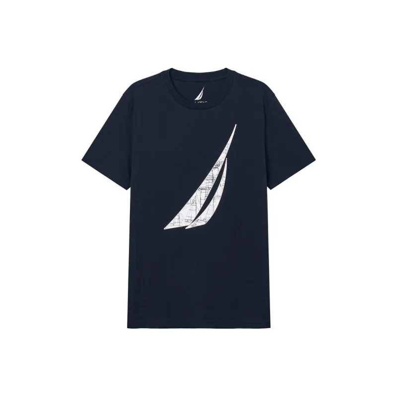 Nautica White Sail T-Shirts Men-1