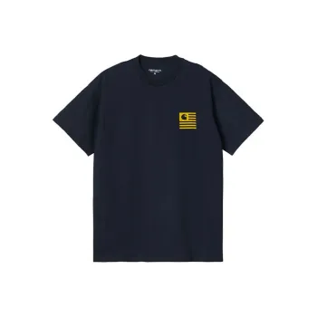 Carhartt WIP T Shirts Men Marine Blue