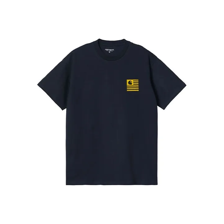 Carhartt WIP T Shirts Men Marine Blue-0