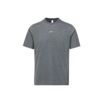Reebok T Shirts Unisex Charcoal Black