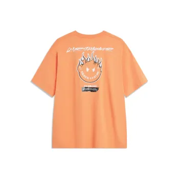 LiNing Skateboard T Shirt Unisex Sweet Pie Orange