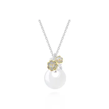 VOCK Chalcedony Necklaces Women's