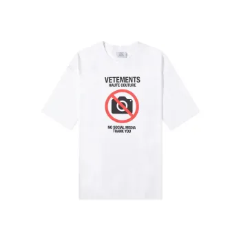 Vetements No Social Media Couture T Shirt