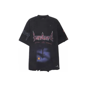Balenciaga FW23 T Shirt Loose Fit Style Unisex Black