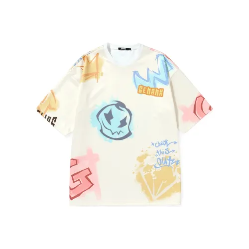 GENANX Straight Elbow Length Sleeved T Shirt Unisex