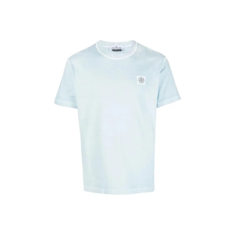 STONE ISLAND T Shirt Men's Light Blue-0