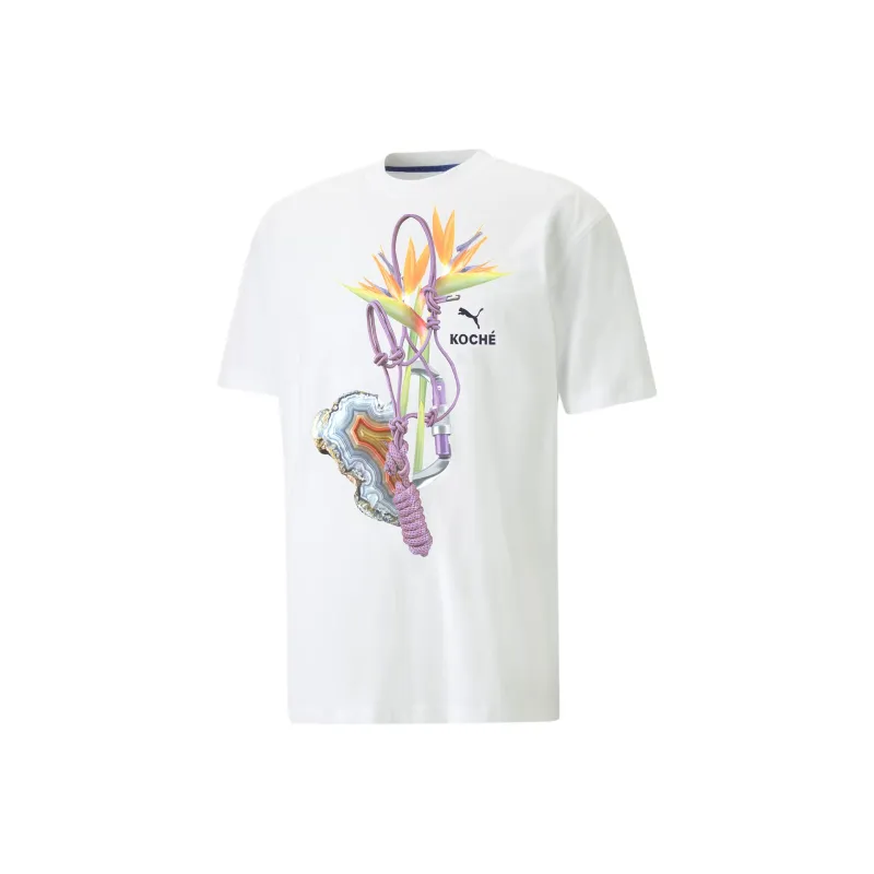 PUMA T Shirts Unisex White-0