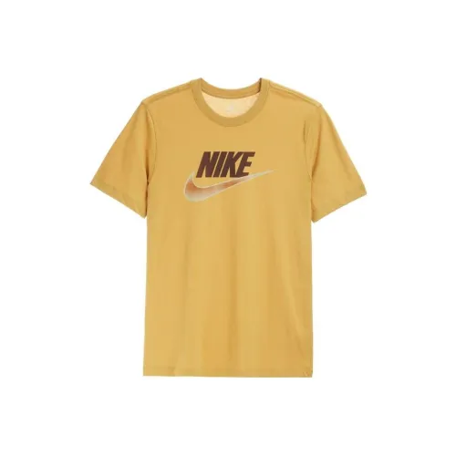 Nike T Shirts Men Wheat Gold