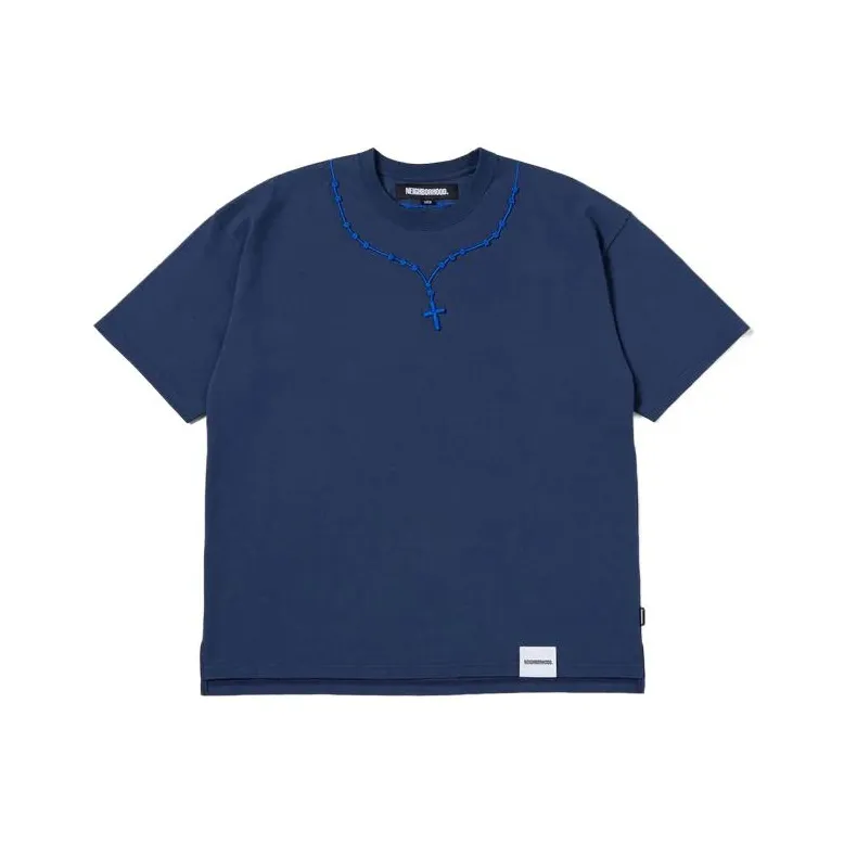 NEIGHBORHOOD Cross Embroidery Crewneck T Shirt-1