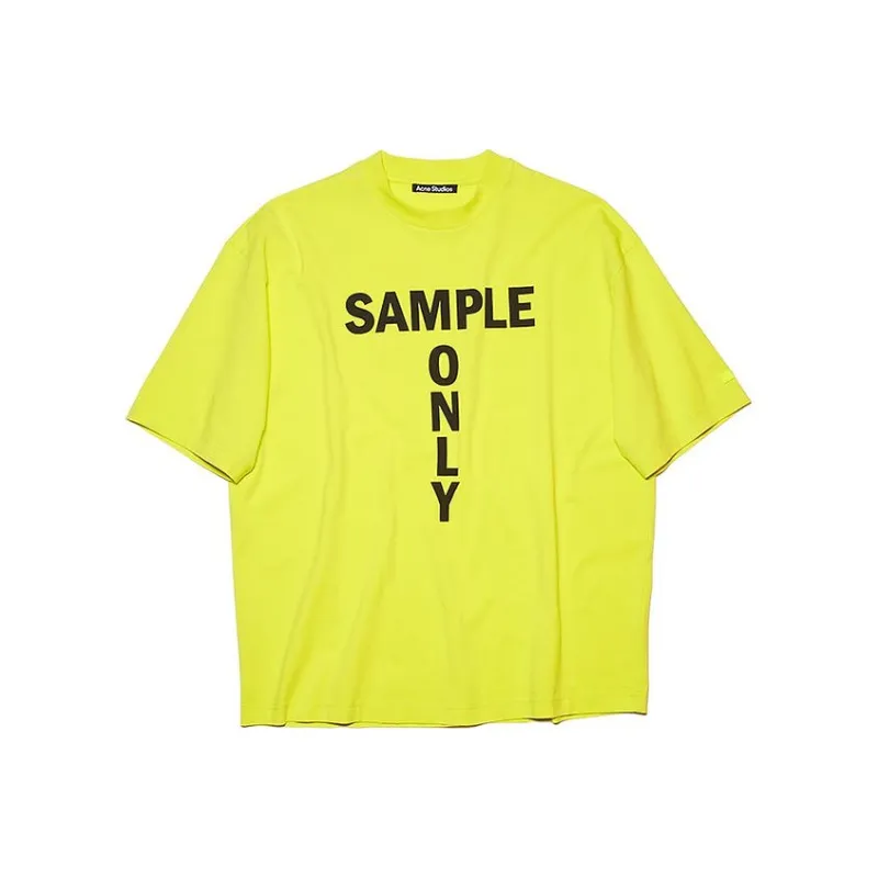 Acne Studios SS22 T Shirt Men's Yellow Green-0