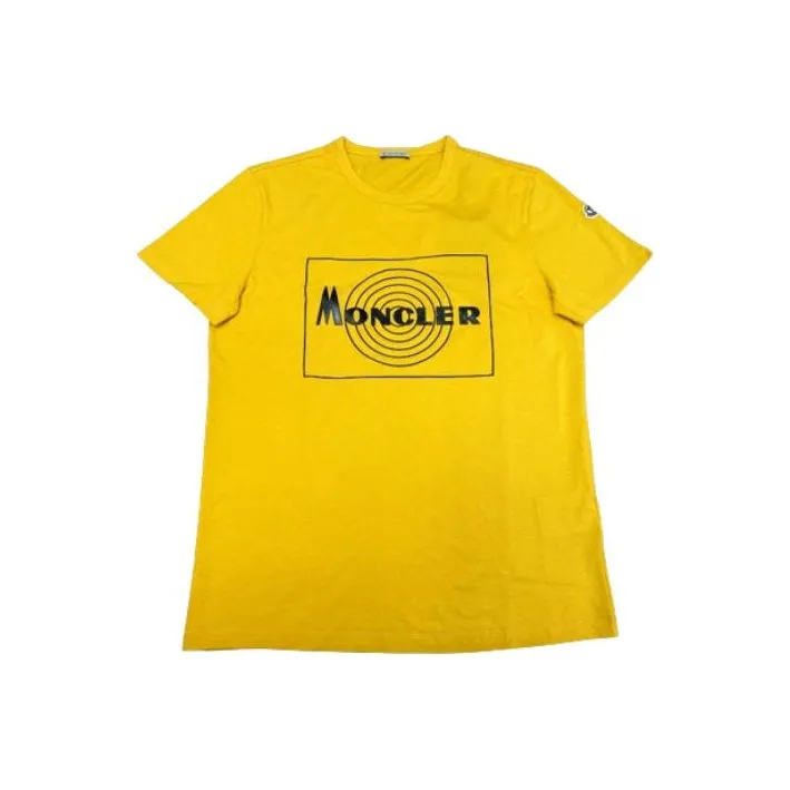 Moncler T Shirts Men Yellow-0