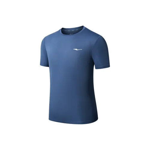 Erke T Shirts Men Melt Ice Blue