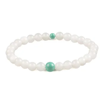 TAMINA Bracelets White Jade Unisex