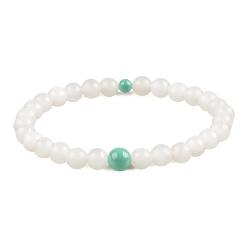 TAMINA Bracelets White Jade Unisex-0