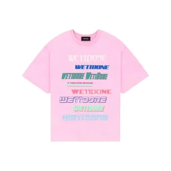 WE11DONE T Shirt Unisex Bright Pink