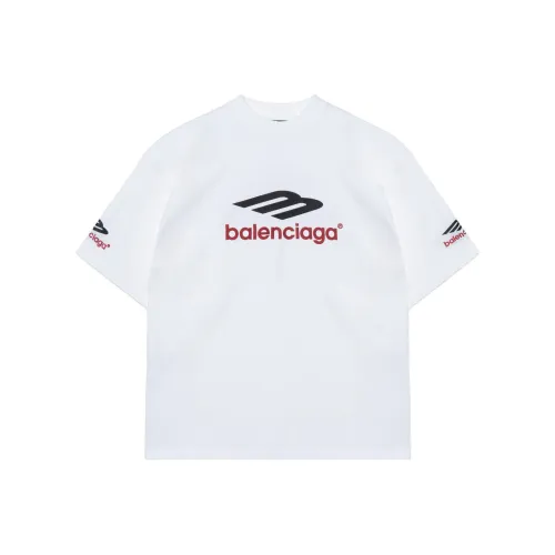 Balenciaga 3B Sports Icon T Shirt Loose Fit Style Unisex White