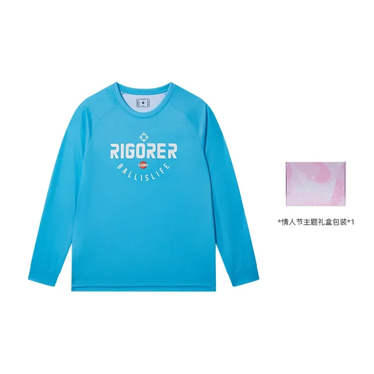 RIGORER Crew Neck Loose Fit Basketball Long Sleeved T Shirt Unisex-9
