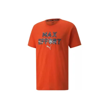 PUMA PERFORMANCE EMPOWERING SLOGAN SS TEE REC T-Shirt Men's Orange