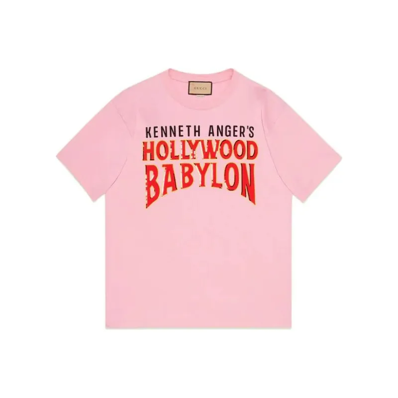 GUCCI T Shirts Unisex Pink-0
