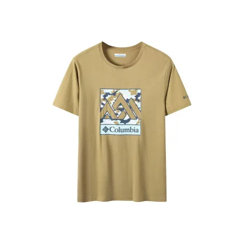Columbia T Shirts Men Brown