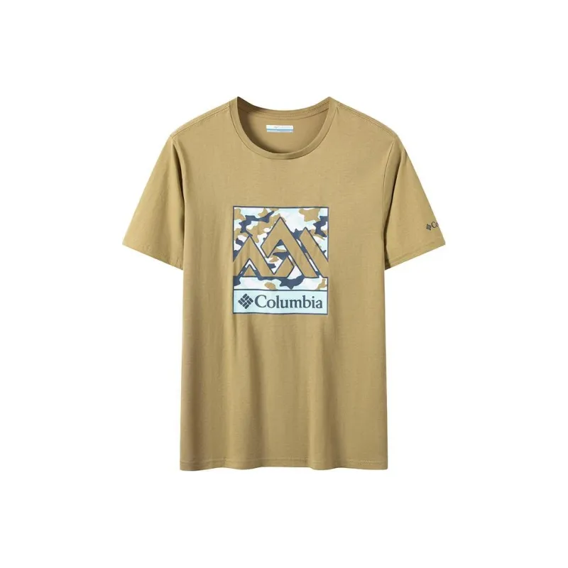 Columbia T Shirts Men Brown-0