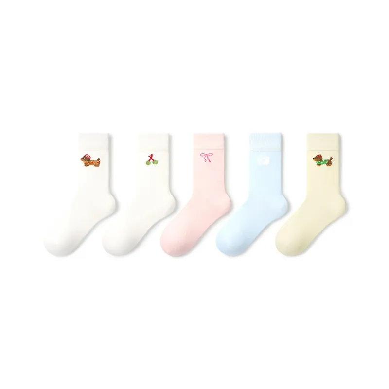 Primeet Mid Calf Socks Women's 5 Pack-0