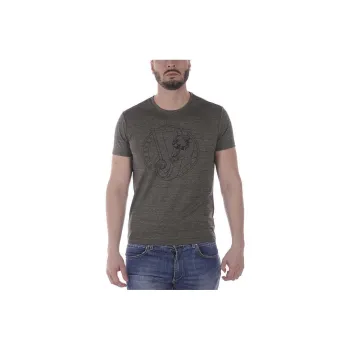 VERSACE JEANS Logo Printed Crewneck T Shirt