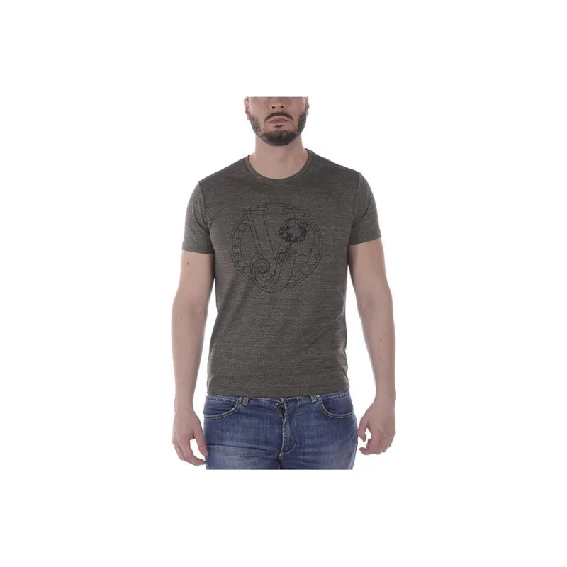 VERSACE JEANS Logo Printed Crewneck T Shirt-0