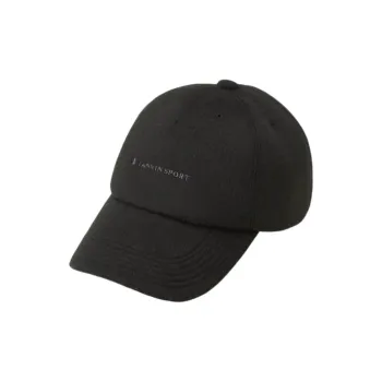 Lanvin Polyester Wool Baseball Caps Unisex Black
