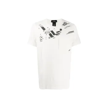 STONE ISLAND Geometric Pocket T shirt