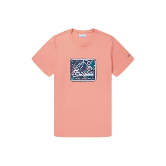 Columbia Set-in Sleeve T-Shirt Men's Pink-0