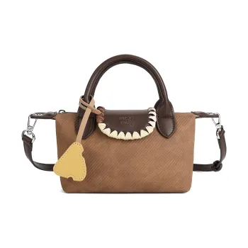 MEXICAN PU Crossbody Bag, One Shoulder Handbag Women's Coffee/Apricot