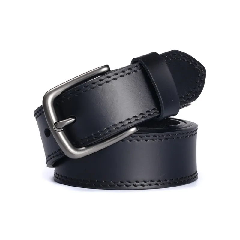 JW Top Grain Cow Leather Belts Men's 3.5CM-2