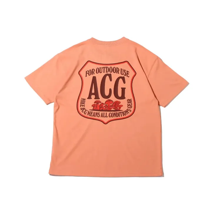 Nike ACG Drop Shoulder Sleeve T Shirt Men's Pink-0