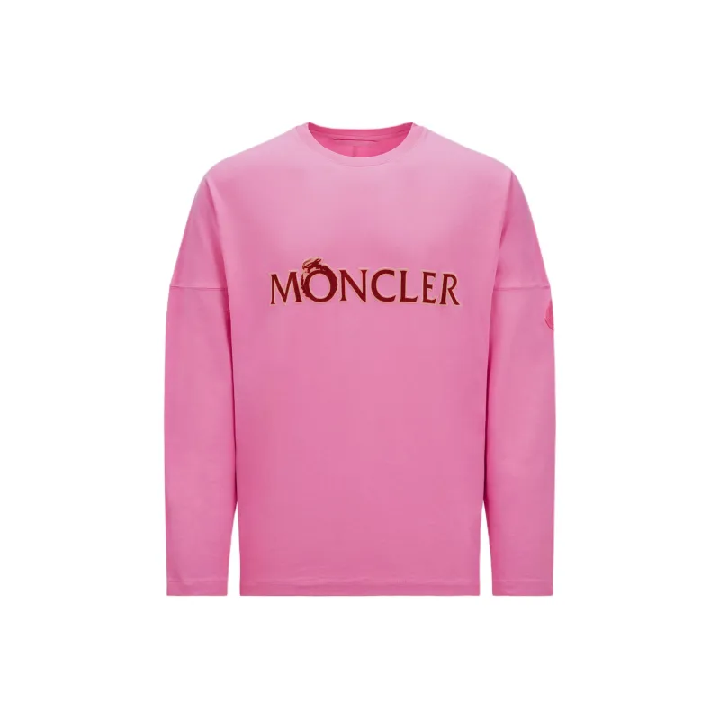 Moncler SS24 Year Of The Dragon Collection T-Shirt Men's Pink-0