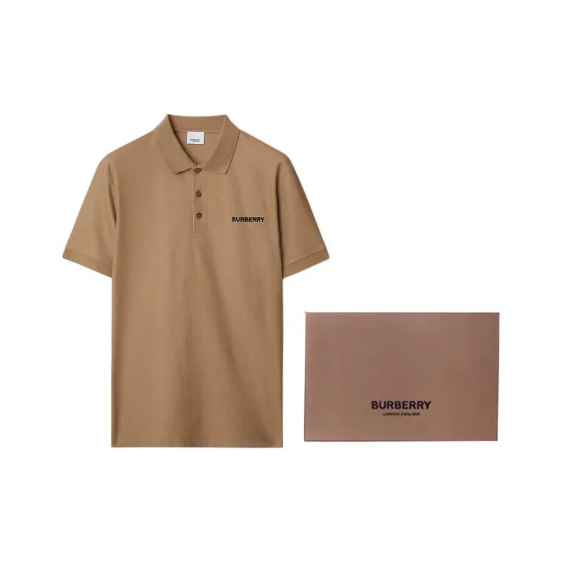 Burberry SS24 Polo Shirt Men's Camel-6