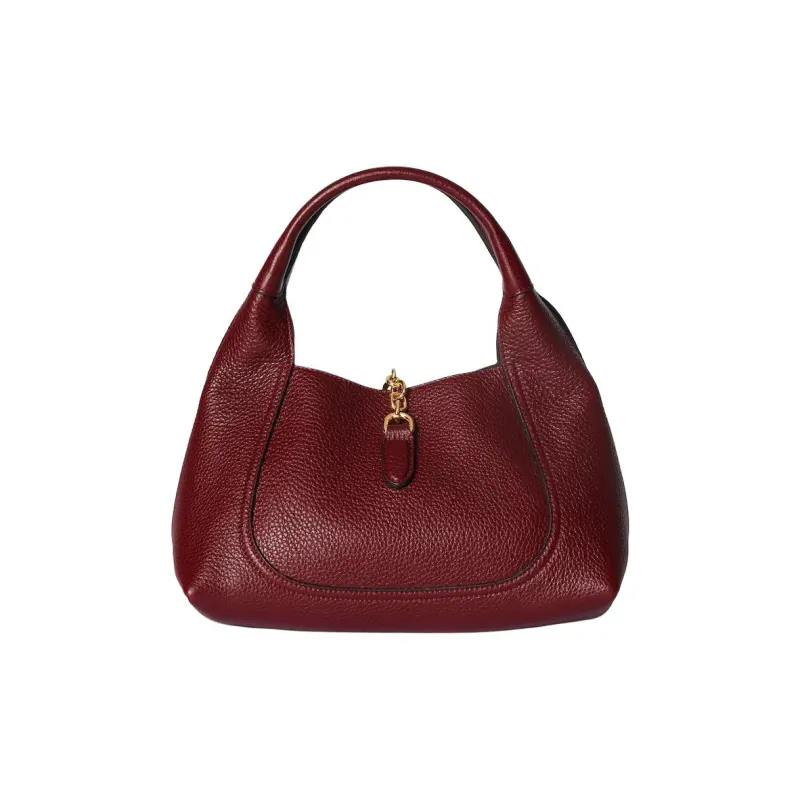 GUCCI Leather Handbag Trumpets Women's Ancora Red-3