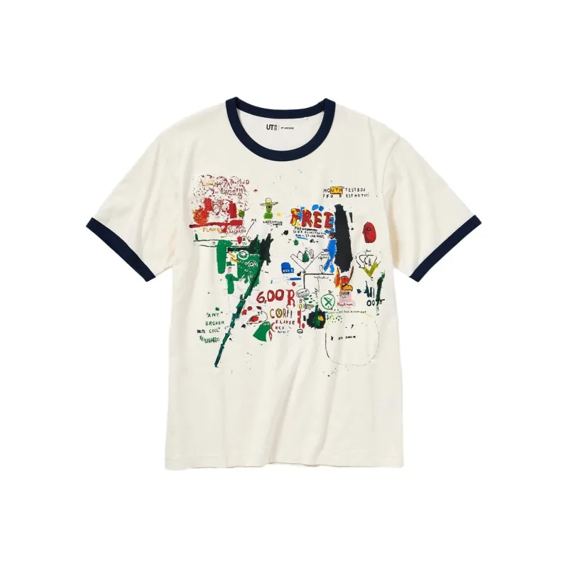 UNIQLO T Shirts Unisex Ivory-0