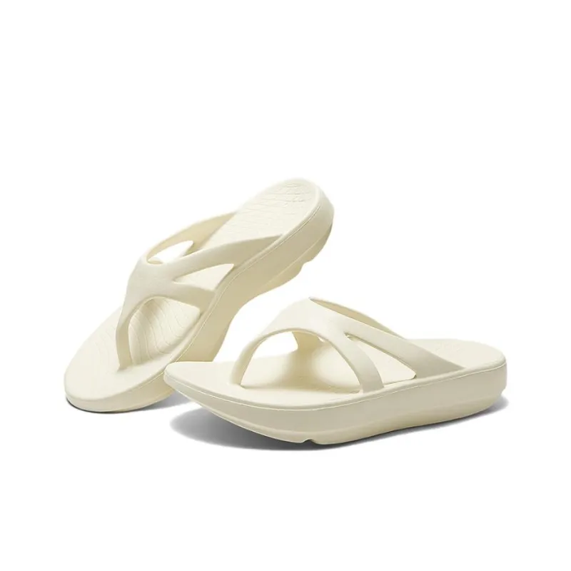 Skechers Foamies Abrasion Resistant Slip Resistant Flip Flops Women's Ecru-1