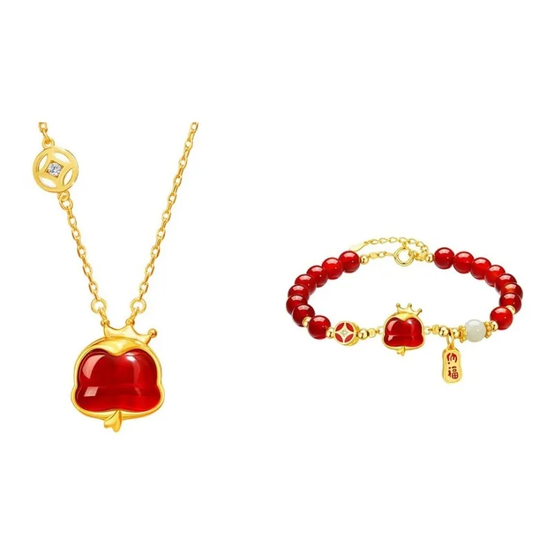 SHARK BABY Agate Necklaces Women's-5