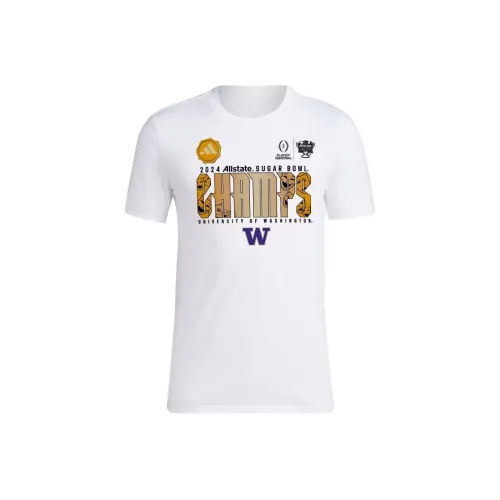 Adidas Washington Cfp Semifinal Champ Tee T-Shirt Men's White