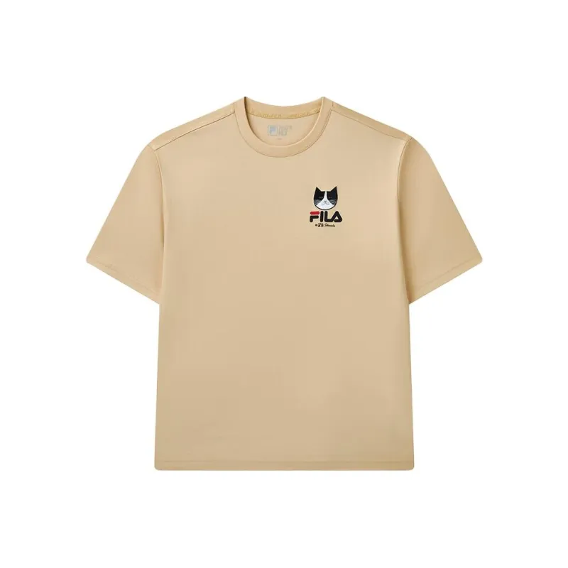 FILA X Pepe Shimada T Shirts Unisex Hazelnut Mushroom-0