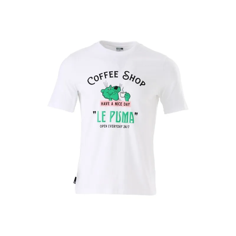 PUMA VIBES AOP T-Shirts Unisex White-0