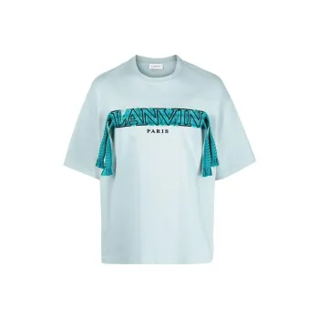 Lanvin T Shirts Men Light Green
