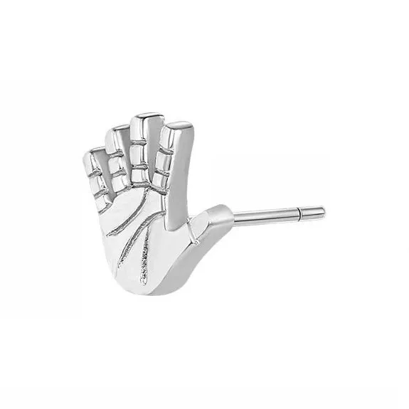 ZWU 925 Silver Needles Stud Earrings Unisex-0