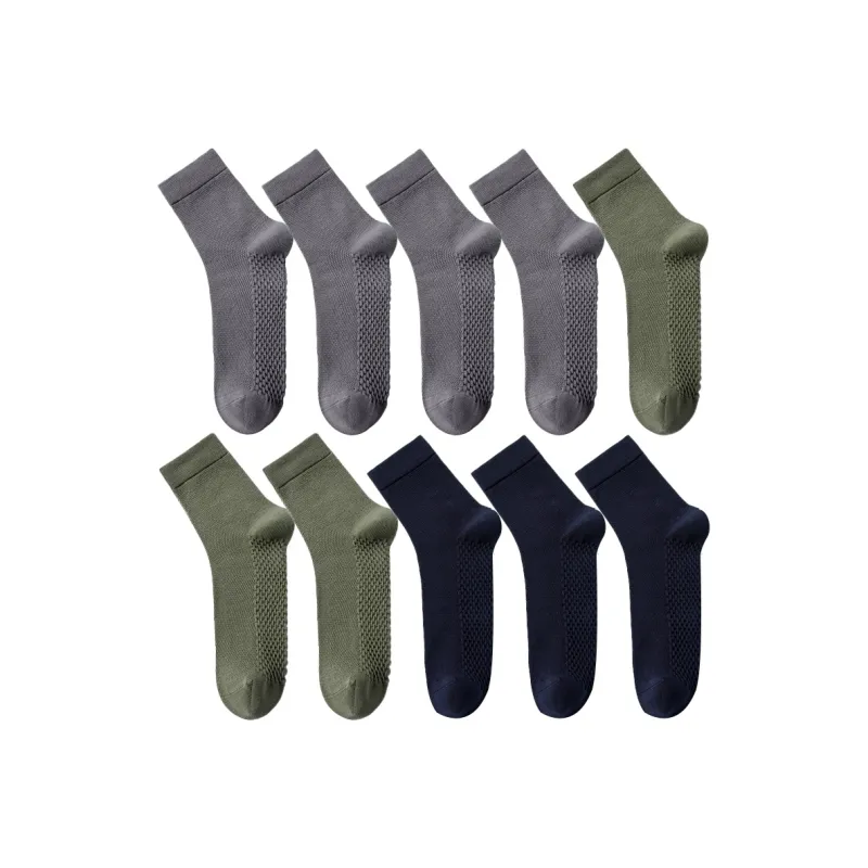 Cotton Gene Mid Calf Socks Men's Combo Set-26