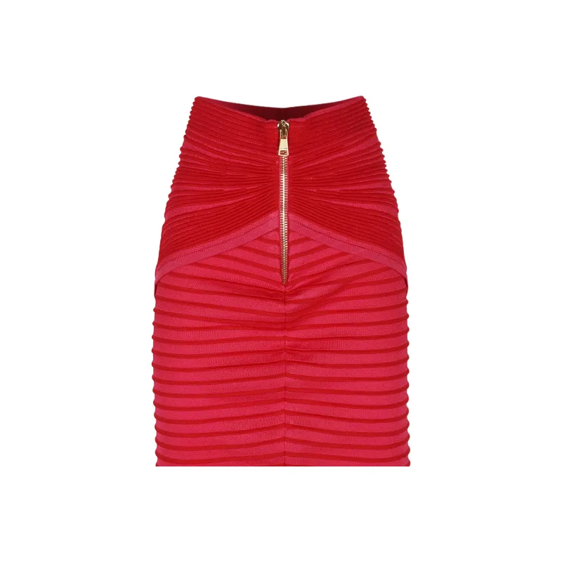 BALMAIN Draped Midi Skirt-2