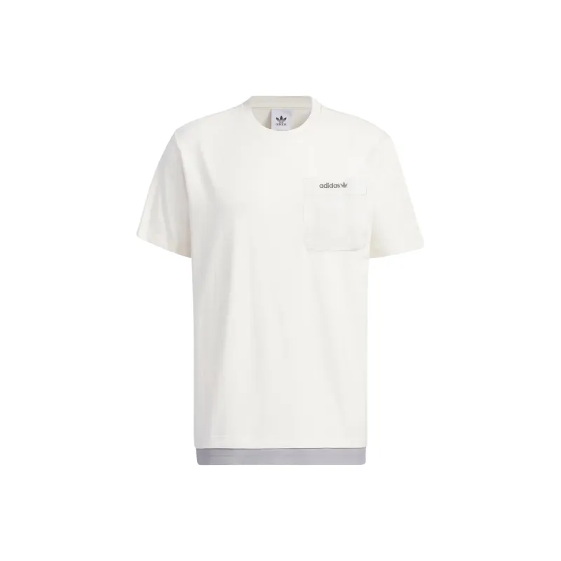 Adidas Originals T Shirts Men Pink White-0